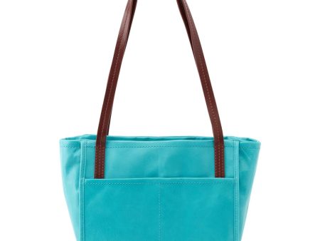 Hobo Chance Satchel Aqua Vintage Hide Leather on Sale