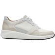 Women s Clarks Un Rio Run White Combi Leather For Discount