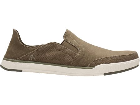 Men s Clarks Cloudsteppers Step Isle Row Olive Canvas Hot on Sale