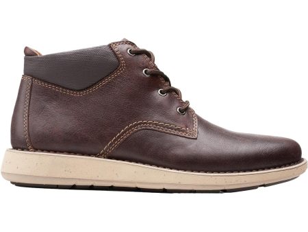 Men s Clarks Un Larvik Top 2 Brown Oily Tumbled Leather Hot on Sale