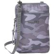 Baggallini Broadway Crossbody Dark Grey Camo Nylon Hot on Sale