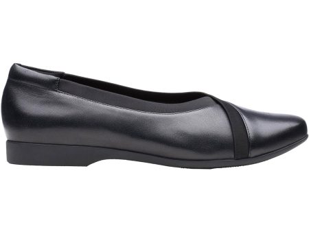 Women s Clarks Un Darcey Ease Black Leather Black Leather Supply