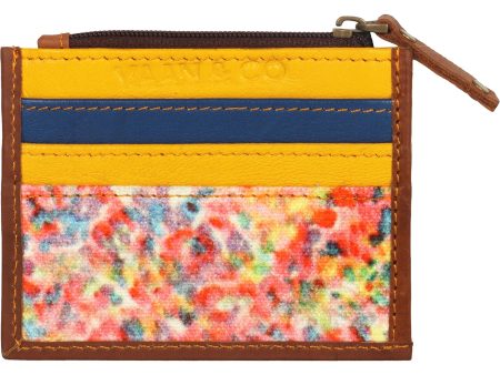 Women s Vaan and Co. Credit Card Wallet Floral Leather Online Sale