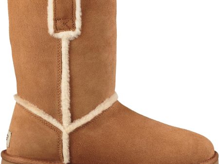 Women s UGG Classic Short Spill Seam Chestnut Suede Fashion