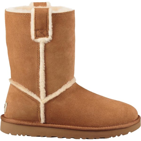 Women s UGG Classic Short Spill Seam Chestnut Suede Fashion