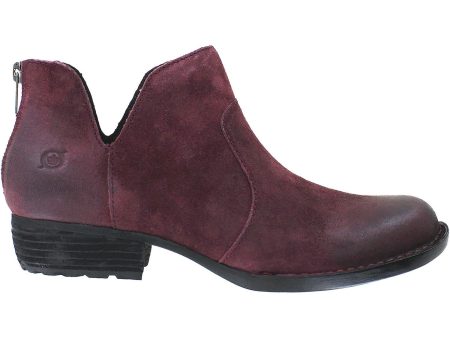 Women s Born Kerri Burgundy Distressed Leather Online now