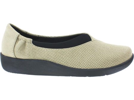 Women s Clarks Cloudsteppers Sillian Jetay Sand Perf Textile For Discount