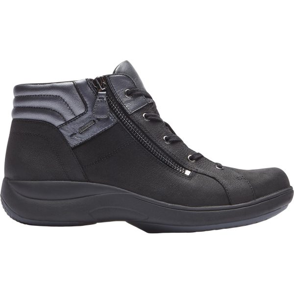 Women s Aravon Rev Stridarc Waterproof Low Boot Black Nubuck Online