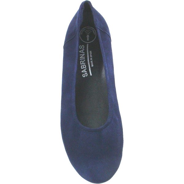 Women s Sabrinas Bruselas 85020 with Removable Arch Support Footbed Marino Navy Suede Online now