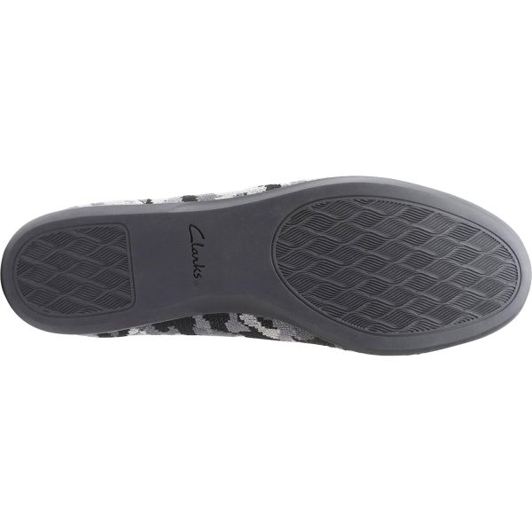 Women s Clarks Cloudsteppers Carly Dream Black Camo Textile Sale