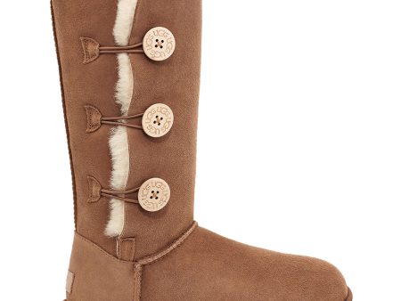 Women s UGG Bailey Button Triplet II Chestnut Sheepskin Fashion