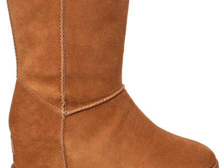 Women s UGG Classic Femme Short Chestnut Suede Online Sale