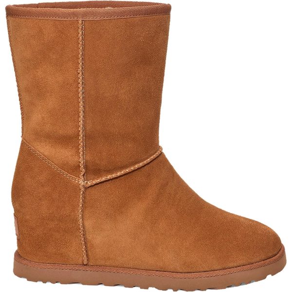 Women s UGG Classic Femme Short Chestnut Suede Online Sale