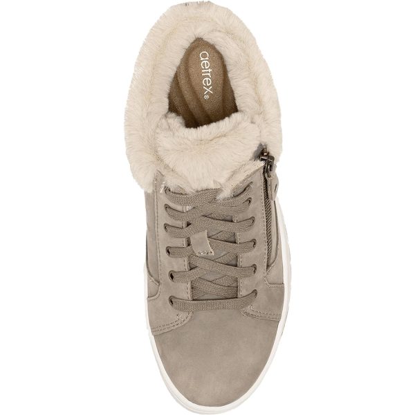 Women s Aetrex Dylan Taupe Suede Sale