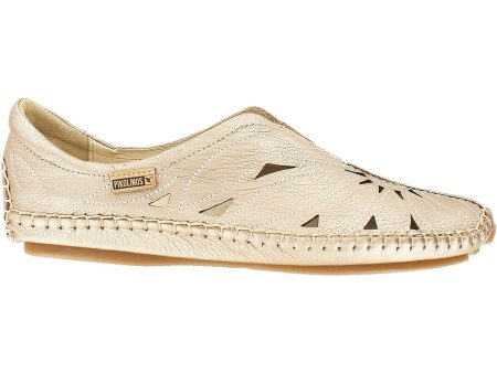 Women s Pikolinos Jerez 578-7399CL Champagne Metallic Leather Cheap