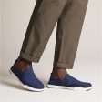 Men s Clarks Cloudsteppers Step Isle Row Navy Canvas For Discount