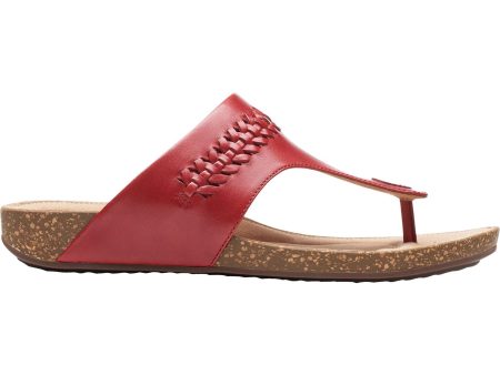 Women s Clarks Un Perri Vibe Red Leather Hot on Sale