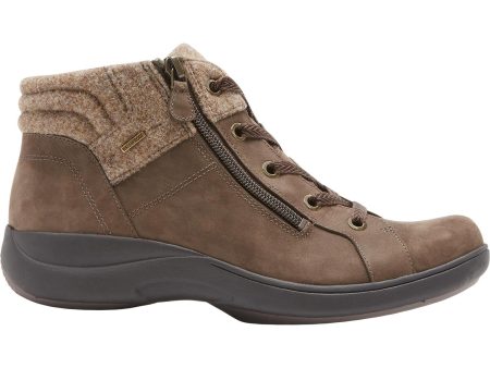 Women s Aravon Rev Stridarc Waterproof Low Boot Brown Nubuck For Sale