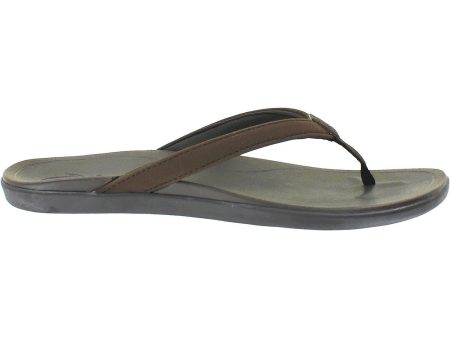 Women s OluKai Ho Opio Dark Java Dark Java Synthetic Sale