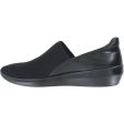 Women s Ecco Incise Urban Slip-On Black Leather Fabric Fashion