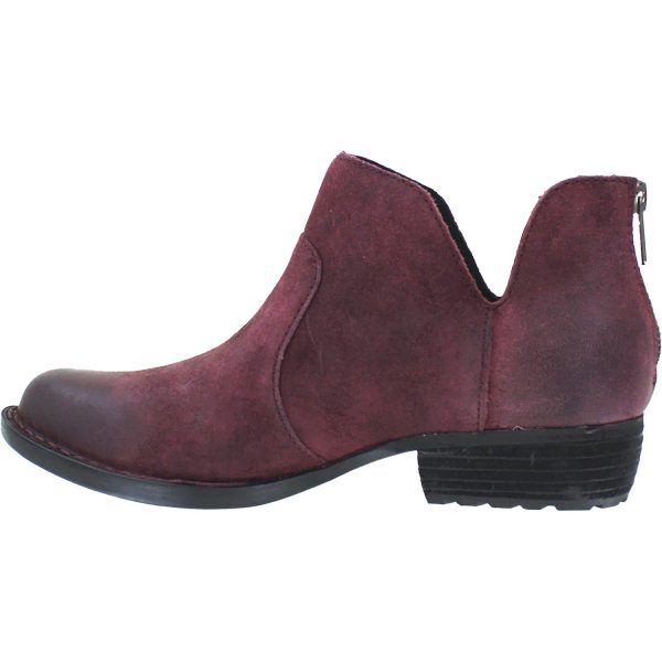 Women s Born Kerri Burgundy Distressed Leather Online now