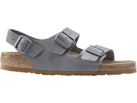 Men s Birkenstock Milano Soft Footbed Desert Soil Grey Birko-Flor For Discount