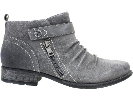 Women s Earth Buckeye Charcoal Grey Suede Supply