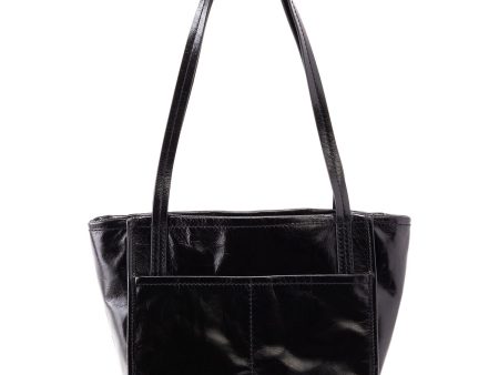 Hobo Chance Satchel Black Vintage Hide Leather on Sale