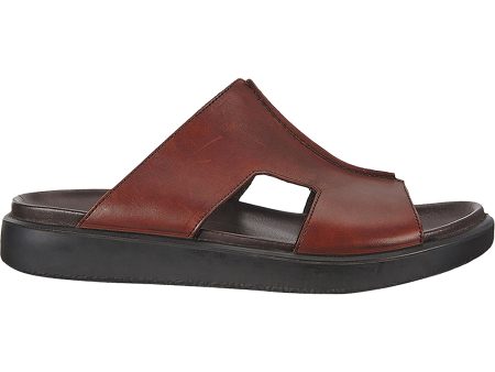 Men s Ecco Flowt LX Slide Cognac Leather on Sale