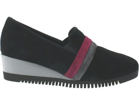 Women s Sabrinas Quebec 89504 Black Grey Burgundy Suede Discount