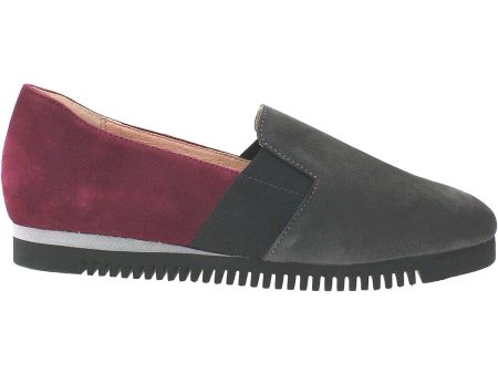 Women s Sabrinas Chicago 83024 Grey Bordeaux Suede Fashion