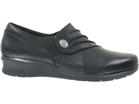 Women s Clarks Hope Roxanne Black Leather Cheap