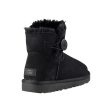 Women s UGG Mini Bailey Button II Black Sheepskin Online now