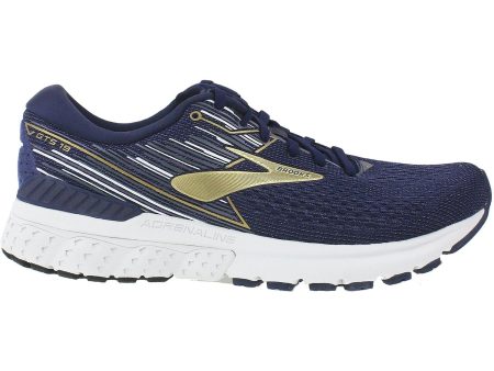 Men s Brooks Adrenaline GTS 19 Navy Gold Grey Mesh Sale