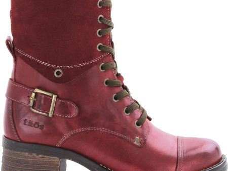 Women s Taos Crave Red Leather Online Sale