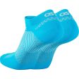 Unisex OS1st FS4 No Show Plantar Fasciitis Socks Pair Aqua Online Hot Sale