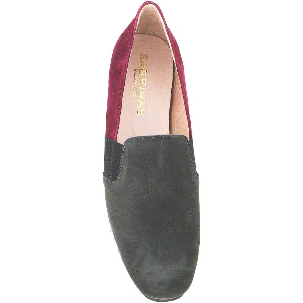 Women s Sabrinas Chicago 83024 Grey Bordeaux Suede Fashion