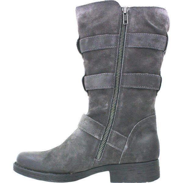 Women s Born Ivy Dark Grey Distressed Suede Hot on Sale