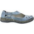 Women s Rieker 46315-12 Daisy 15 White Denim Leather Online Hot Sale