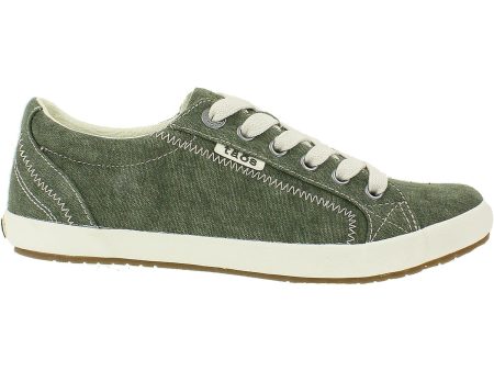 Women s Taos Star Olive Washed Canvas Online Hot Sale