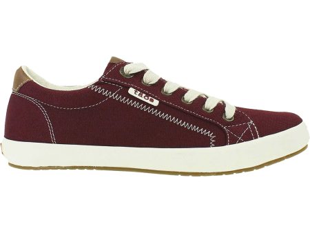 Women s Taos Star Burst Burgundy Canvas Online Sale