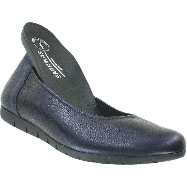 Women s Sabrinas Bruselas 85020 with Removable Arch Support Footbed Navy Pebbled Leather Cheap