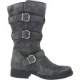 Women s Born Ivy Dark Grey Distressed Suede Hot on Sale