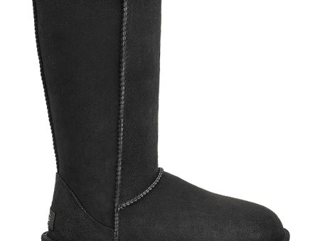 Women s UGG Classic Tall II Black Sheepskin Online now