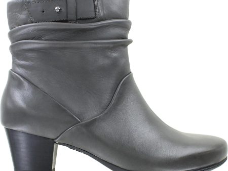 Women s Earth Winnipeg Stone Grey Leather Hot on Sale