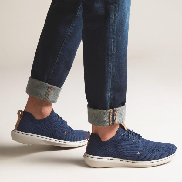 Men s Clarks Cloudsteppers Step Urban Mix Navy Mesh Online Hot Sale