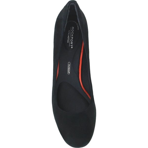 Women s Rockport Total Motion Novalie Pump Black Suede Online Hot Sale