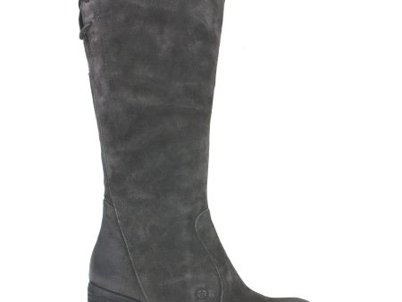 Women s Born Felicia Dark Grey Distressed Suede Online Hot Sale