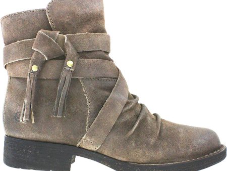 Women s Born Eton Taupe Distressed Suede Supply