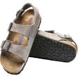 Men s Birkenstock Milano Soft Footbed Soft Whale Grey Nubuck Supply